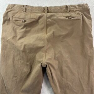 Polo Ralph Lauren Stretch Straight Chino Pants Mens 42Bx30 Brown Preppy Trousers